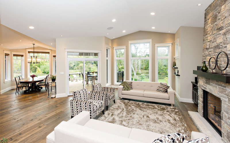 Dining and living room interior