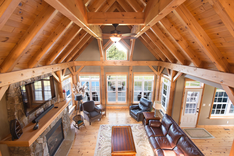 Large living room interior overhead