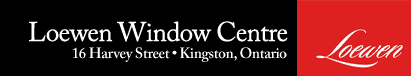 Loewen Window Centre logo, 16 Harvey Street, Kingston Ontario
